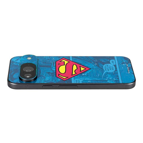 DC Comics Superman Logo Background Pattern Google Pixel 9 Skin